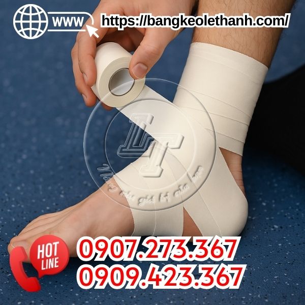 Băng keo thể thao màu trắng giá sỉ rẻ tại TPHCM