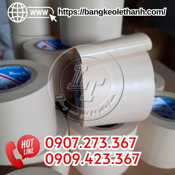 Băng keo thể thao màu trắng kem 5f