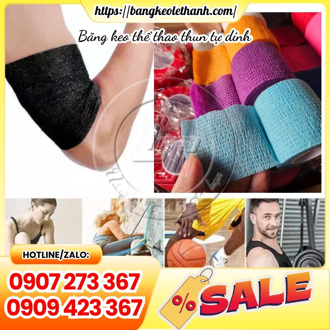 Băng keo thể thao thun dán tự dính