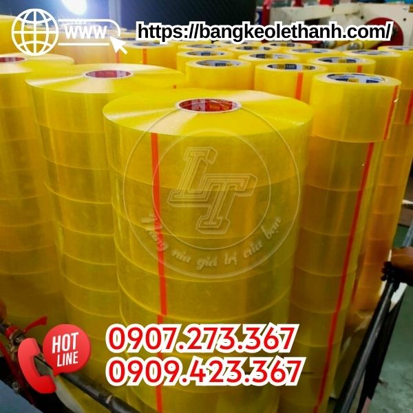 Băng keo trong vàng chanh