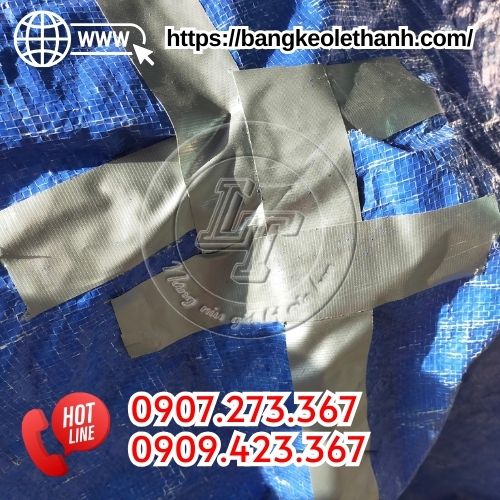Băng keo vải xám dán bạt