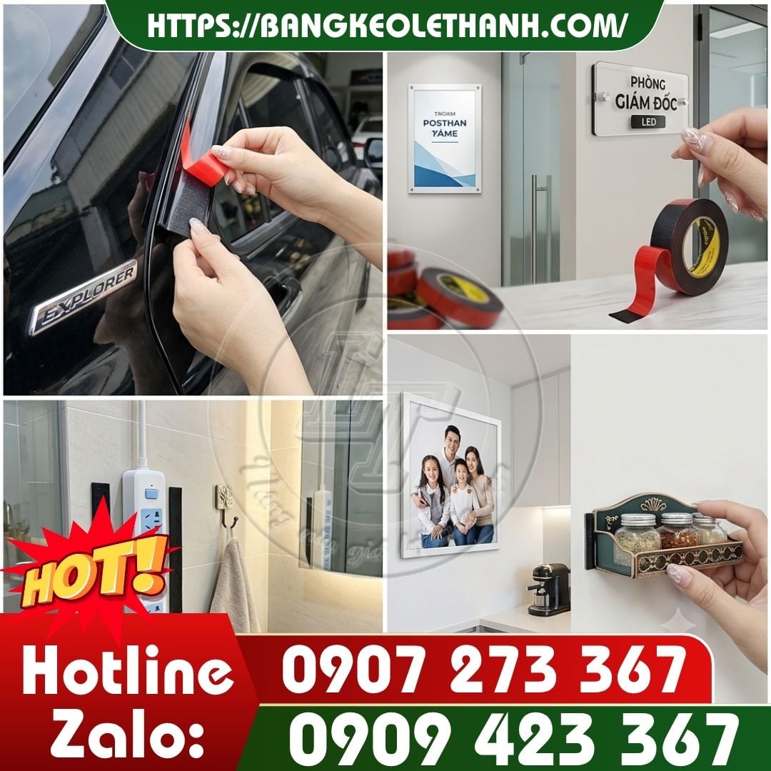 Ứng dụng của băng keo xốp đen vỏ đỏ trong cuộc sống
