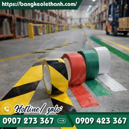 Băng keo dán sàn ( dán nền ) cho xưởng, nhà máy