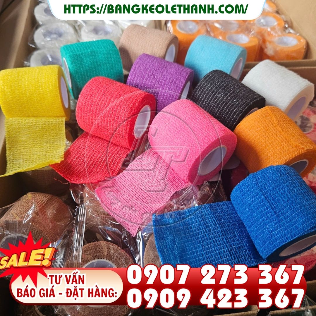 Băng quấn thể thao tự dính nhiều màu