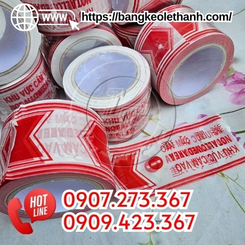 Cuộn rào cảnh báo trắng đỏ