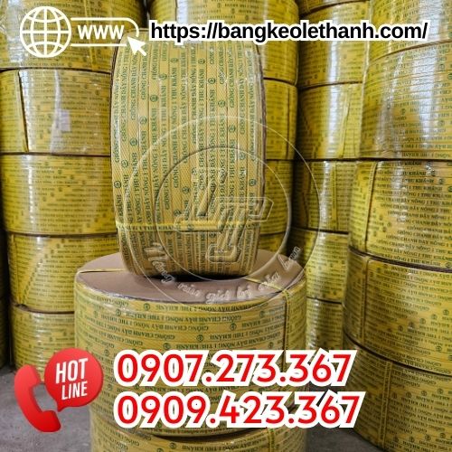 Dây đai nhựa in logo chữ đen