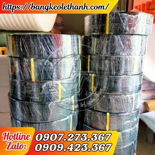 Dây đai pet trơn màu đen cuộn 20kg giá sỉ tphcm