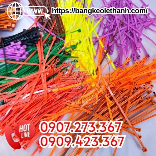 Dây rút nhựa màu 1 tấc