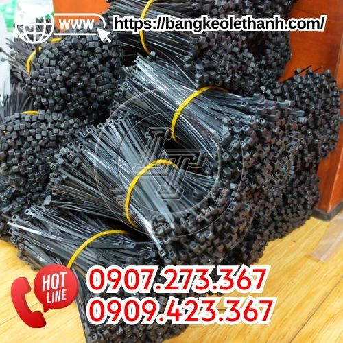 Dây rút nhựa màu đen 1 tấc