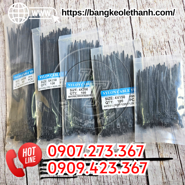 Dây rút nhựa màu đen