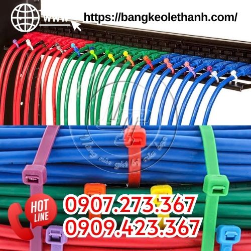 Dẩy rút nhựa màu phân loại dây điện