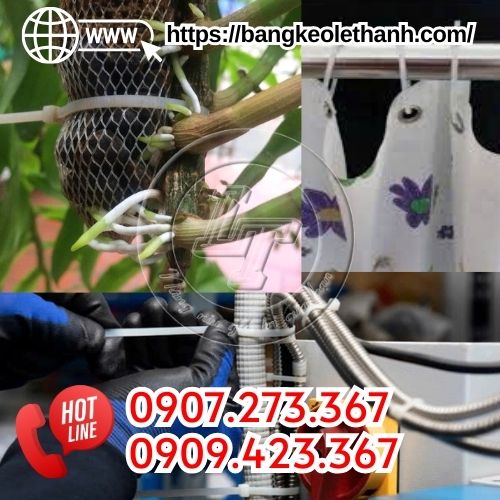 Dây rút nhựa trắng cố định vật dụng