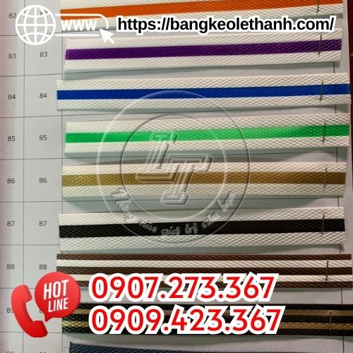 Dây đai nhựa đan giỏ 1 sọc màu