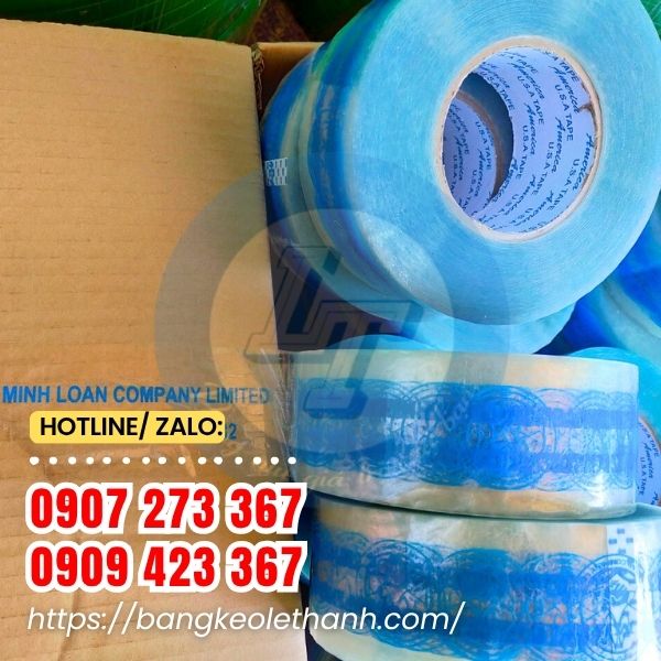 Băng keo in logo nền trong