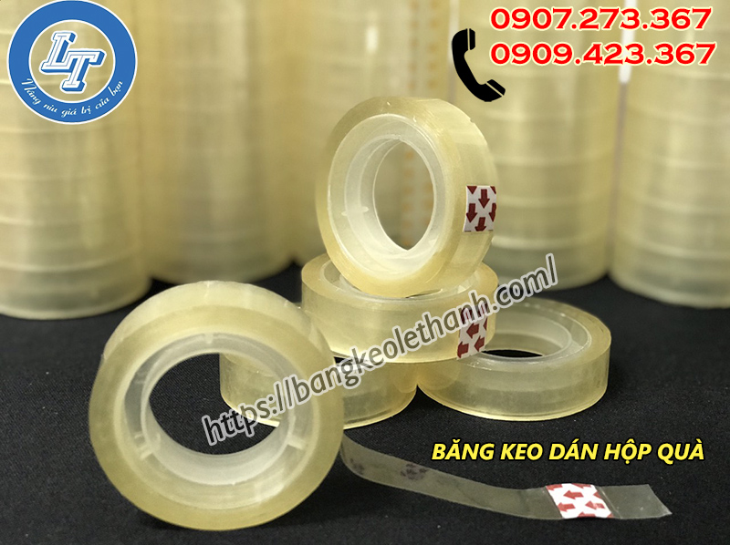 băng keo trong 1f2 loại nhỏ
