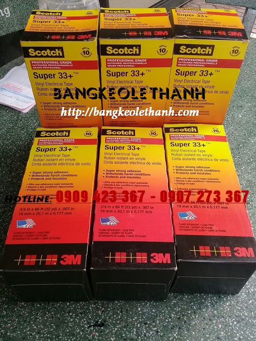 Bang keo cach dien 3M 33+ an toan chat luong Bang keo cach dien 3M 33+ an toan chat luong