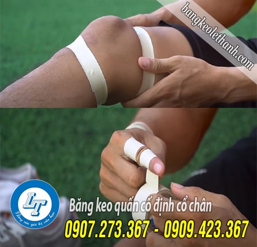 Băng keo quấn cổ chân giúp bảo vệ khớp, mắt cá chân
