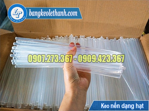 Keo nến màu trắng trong