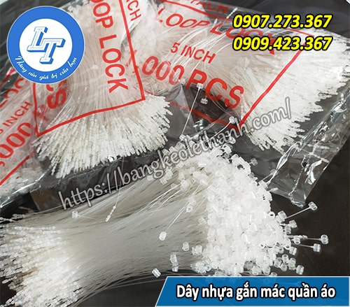 Bán sỉ dây nhựa gắn mác quần áo tphcm