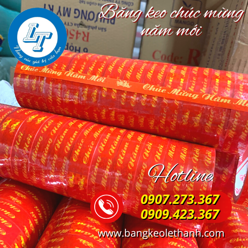 Băng dính chúc mừng năm mới