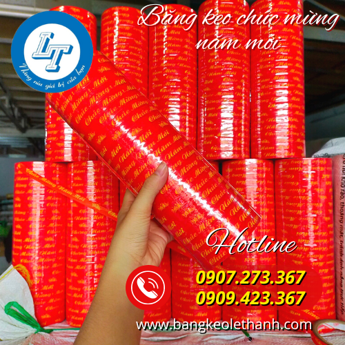 Băng dính chúc mừng năm mới