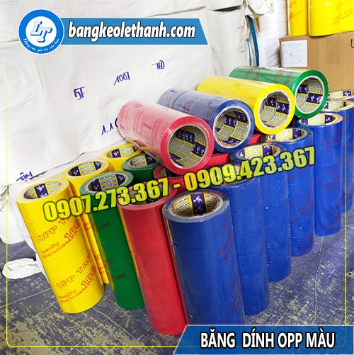 Băng dính opp màu