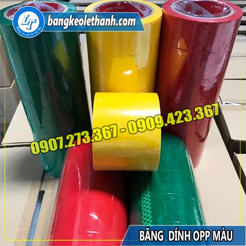 Băng dính opp màu
