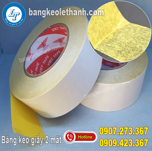 Băng keo 2 mặt dầu vàng