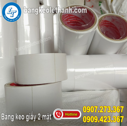 Băng keo 2 mặt trắng dầu Băng keo 2 mặt trắng dầu