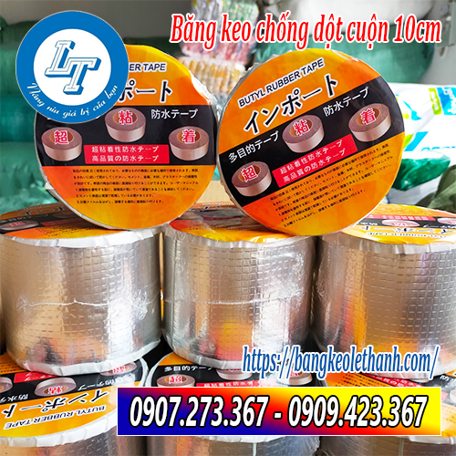 Băng keo chống dột butyl cuộn 10cm Băng keo chống dột butyl cuộn 10cm