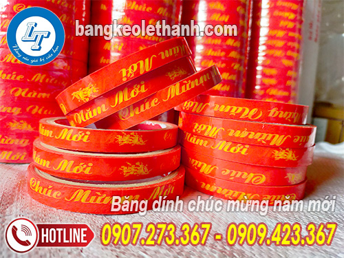 Băng dinh chúc mừng năm mới Băng dính chúc mừng năm mới