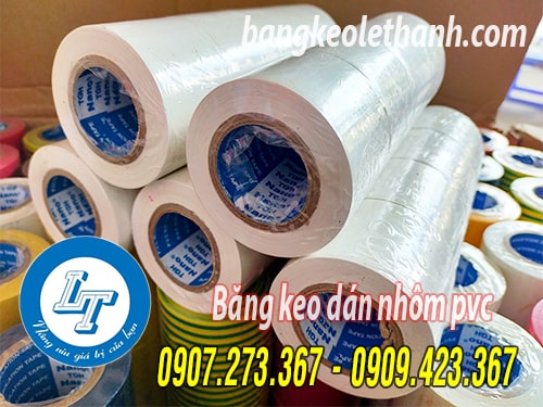 Băng keo dán nhôm pvc màu trắng