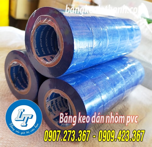 Băng keo dán nhôm pvc màu xanh