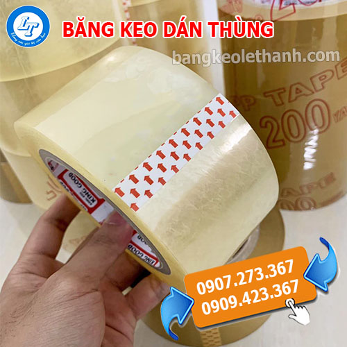Băng keo dán thùng màu trong