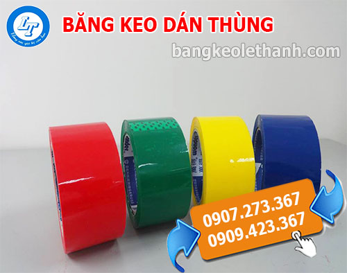 Băng keo dán thùng màu