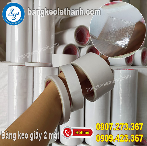 Băng keo giấy 2 mặt Băng keo giấy 2 mặt