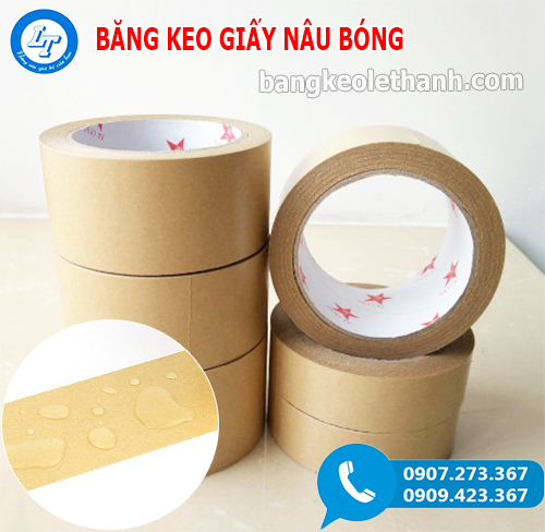 Băng keo giấy nâu bóng