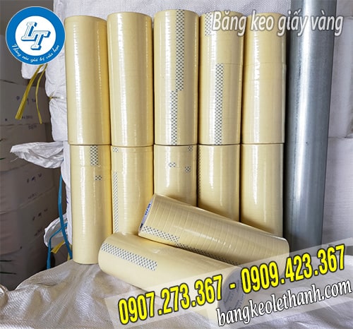 Băng keo giấy vàng