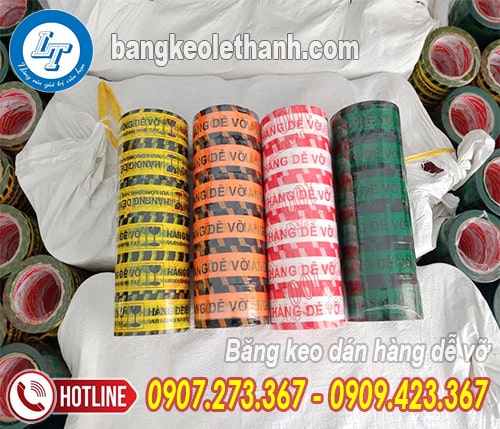 Băng keo hàng dễ vỡ nhiều màu Băng keo hàng dễ vỡ nhiều màu