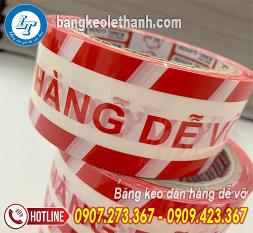 Băng keo hàng dễ vỡ nền trắng Băng keo hàng dễ vỡ nền trắng