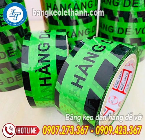Băng keo hàng dễ vỡ nền xanh Băng keo hàng dễ vỡ nền xanh