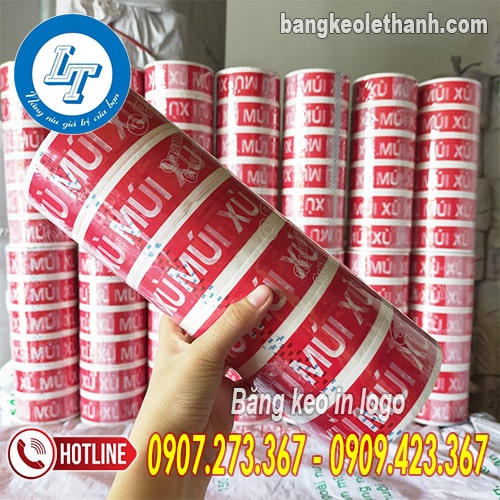 Băng keo in logo múi xù