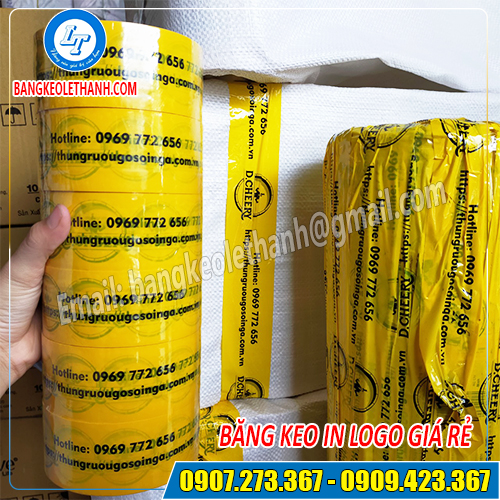 Băng keo in logo theo yêu cầu