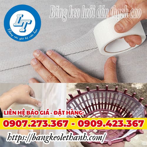Băng keo lưới dán thạch cao đủ kích cỡ giá rẻ