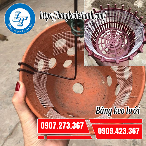 Băng keo lưới lót chậu lan