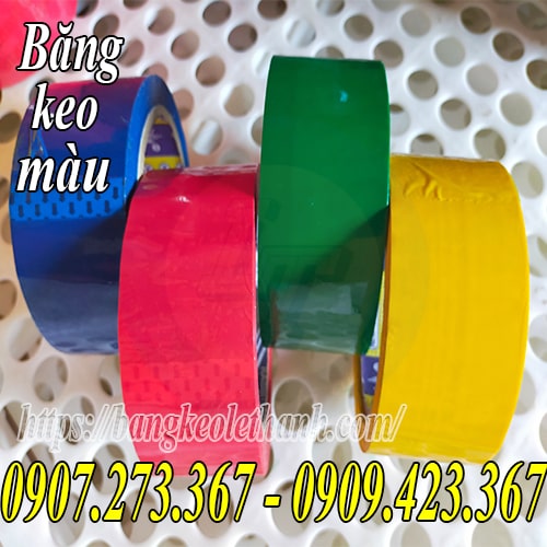 Băng keo màu đủ kích cỡ