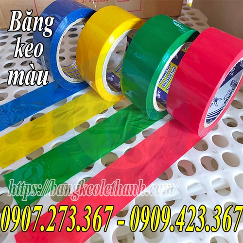 Băng keo màu đủ kích cỡ