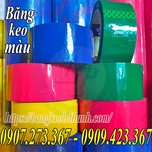 Băng keo màu đủ kích cỡ