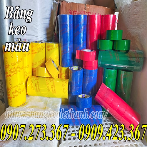 Băng keo màu đủ kích cỡ