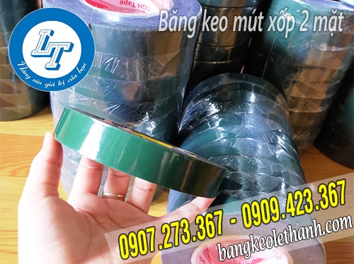 Băng keo mút xốp hai mặt đen